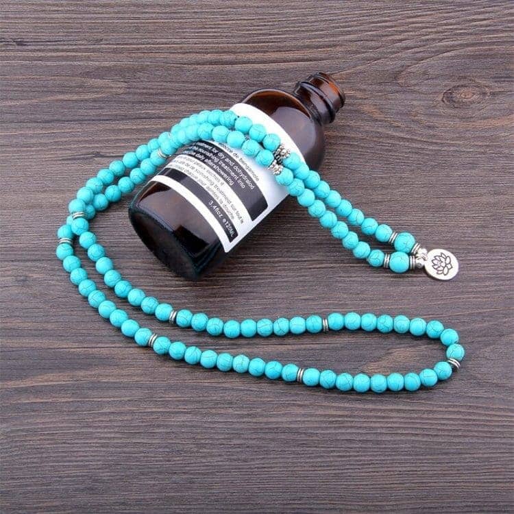 Mala tibétain turquoise Esprit Tibet 