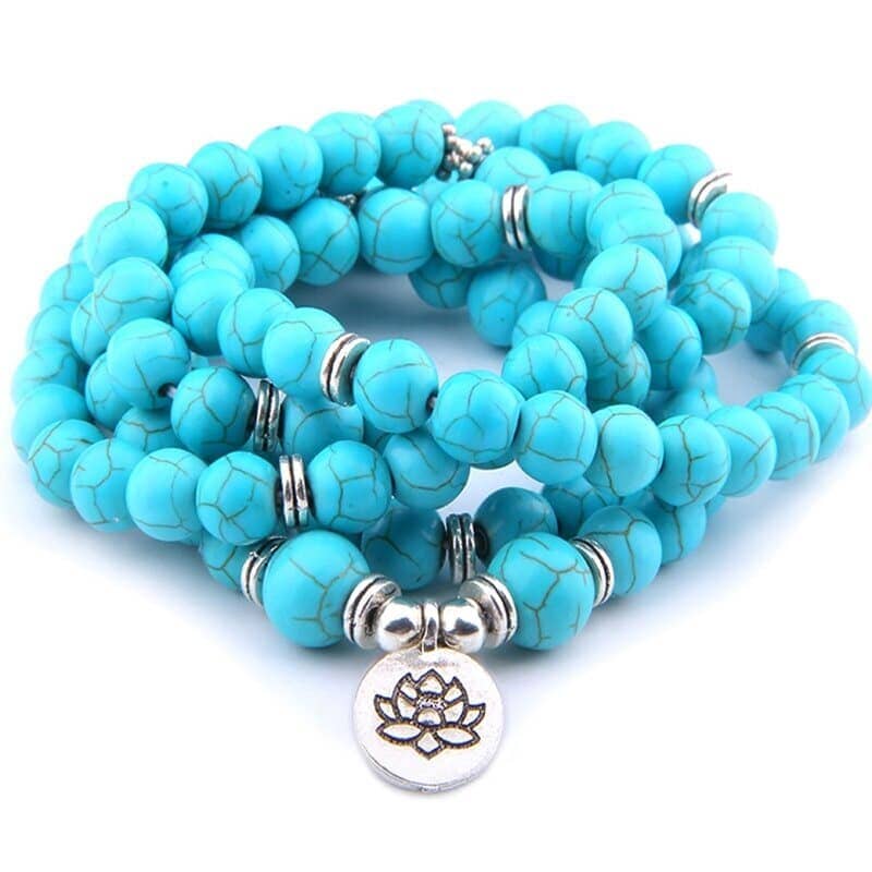 Mala tibétain turquoise Esprit Tibet 