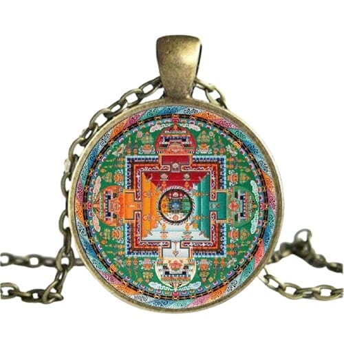 Pendentif tibétain – Bijou symbolique et spirituel Esprit Tibet 