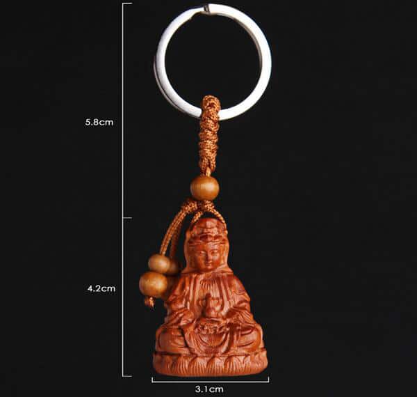 Porte-clés Bouddha - Guanyin Esprit Tibet 
