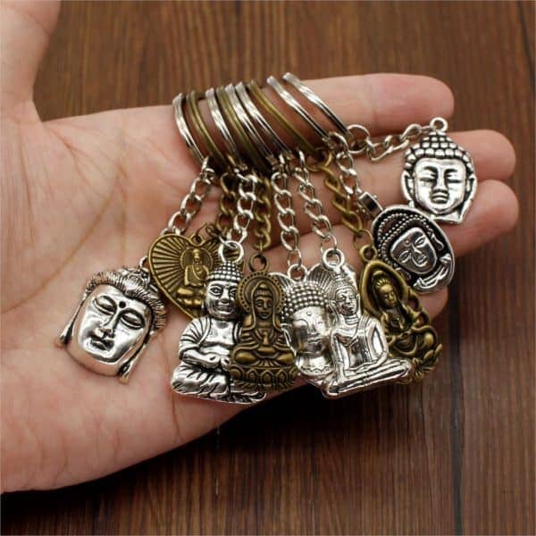 Porte-clés Bouddha - Multi pendentifs Esprit Tibet 