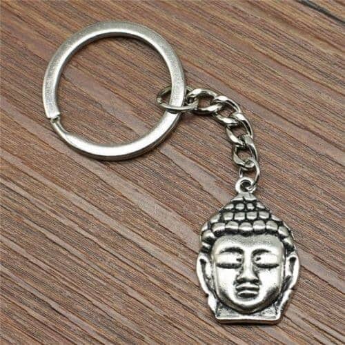 Porte-clés Bouddha - Multi pendentifs Esprit Tibet Bouddha tête 3 