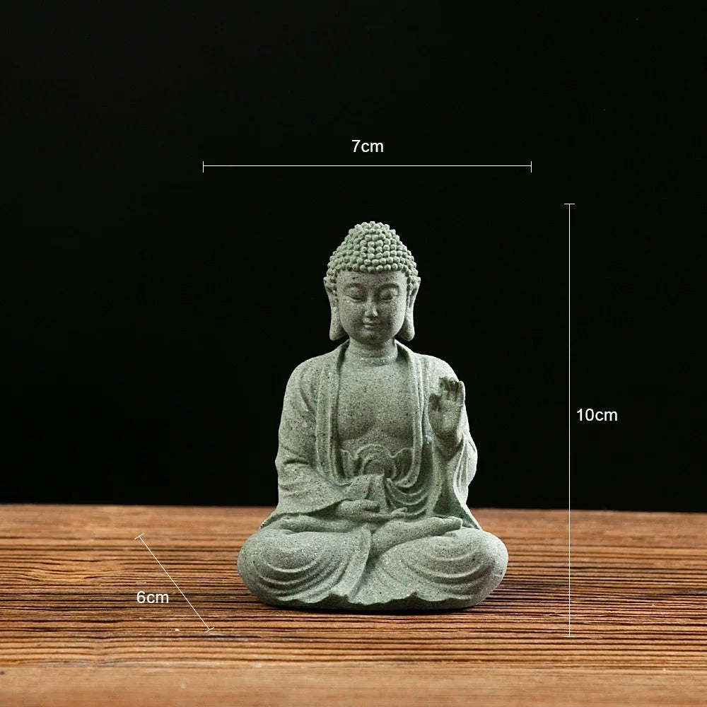 Statue Bouddha Zen Miniature – Déco Aquarium & Intérieur Esprit Tibet Courage 