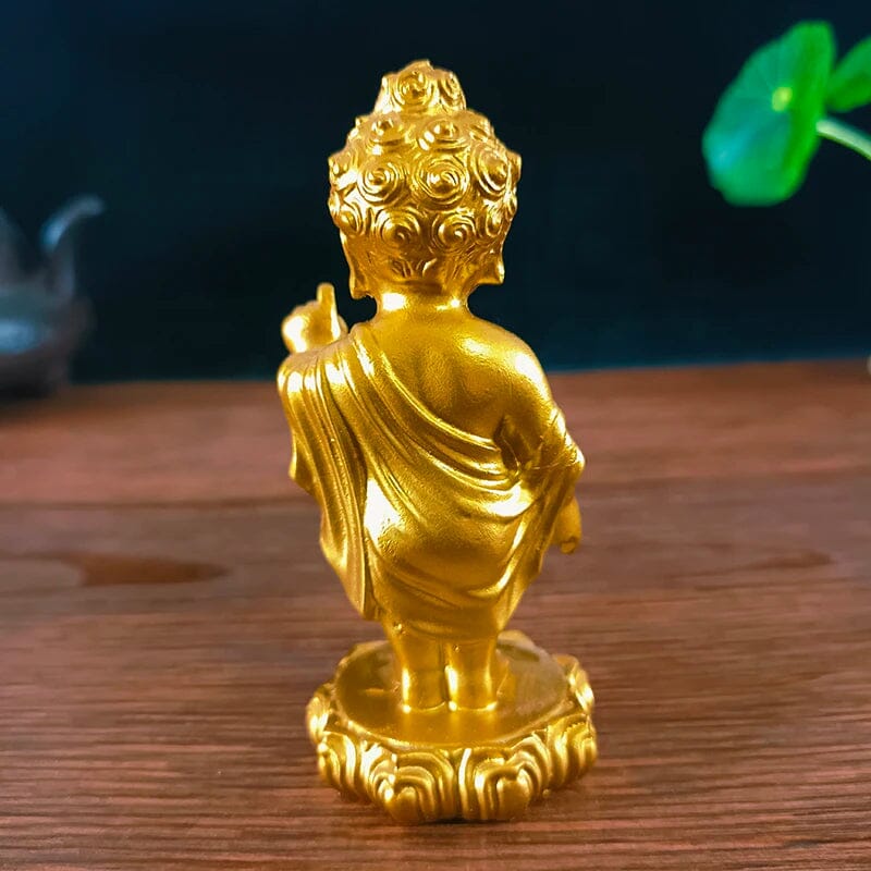 Statuette Bouddha Prince Porte Bonheur Esprit Tibet 