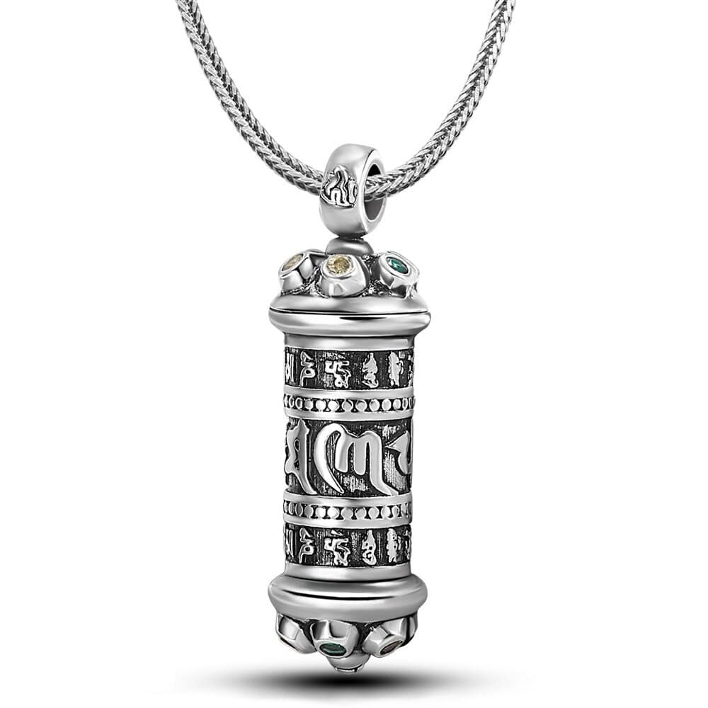 collier tibetain en argent 925