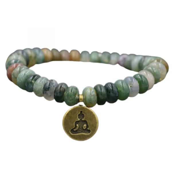bracelet 7 chakras pendentif bouddha