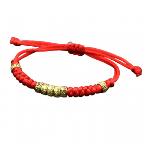 Bracelet porte bonheur tibétain – rouge
