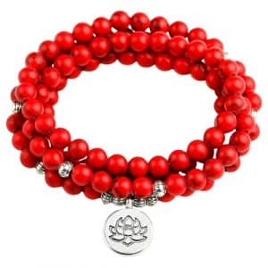 Collier Mala rouge