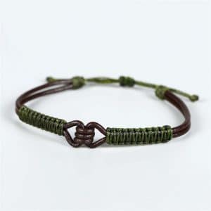 Bracelet tibétain anti-stress vert