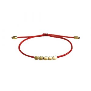 Bracelet tibétain défense immunitaire rouge
