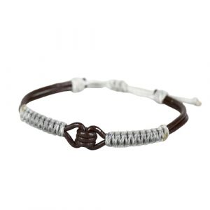 Bracelet tibétain anti-stress blanc