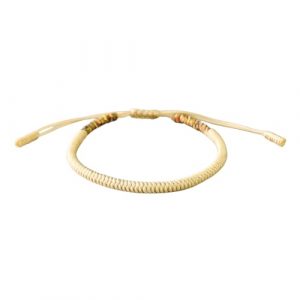 Bracelet tibétain beige